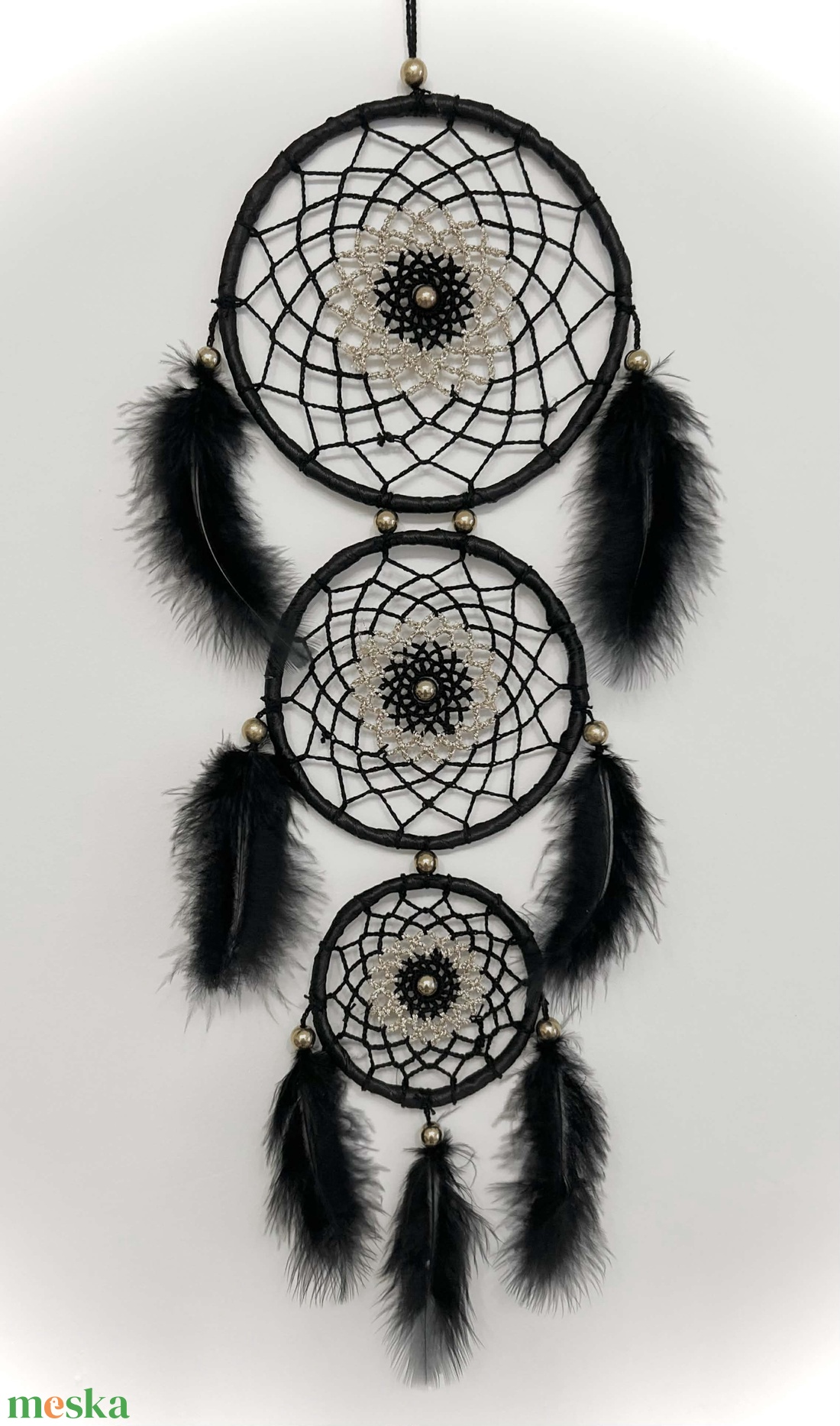 Horgolt álomfogó, álomcsapda - otthon & életmód - dekoráció - fali és függő dekoráció - álomfogó - Meska.hu