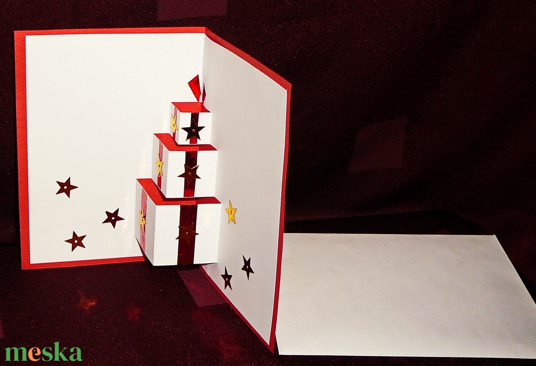 3D-s KARÁCSONYI ÜDVÖZLŐLAP / ÜDVÖZLŐKÁRTYA, ajándékkísérő, képeslap - otthon & életmód - papír, írószer - Meska.hu 3D-s KARÁCSONYI ÜDVÖZLŐLAP / ÜDVÖZLŐKÁRTYA, ajándékkísérő, képeslap - otthon & életmód - papír, írószer - Meska.hu