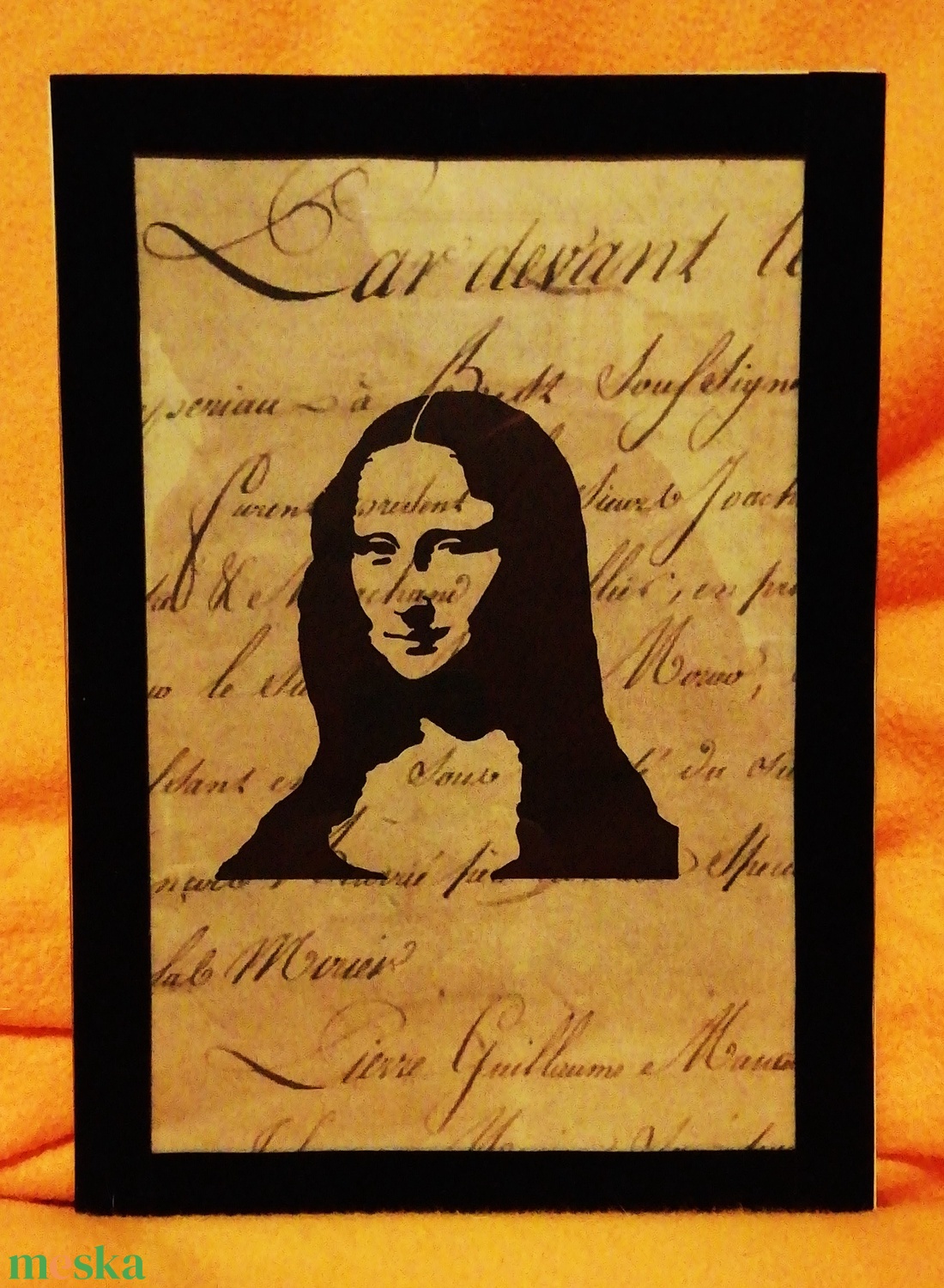 MONA LISA / FALI KÉP (A/4-es méretű) - otthon & életmód - dekoráció - kép & falikép - Meska.hu