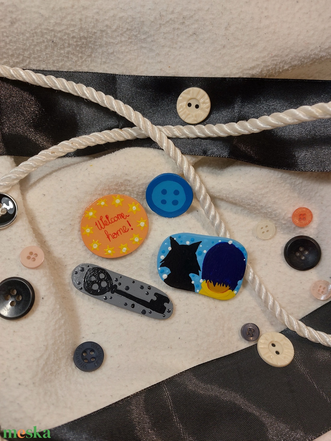 Coraline - mágnes csomag - kellékek & szerszámok - gyurma - levegőn száradó gyurma - Meska.hu