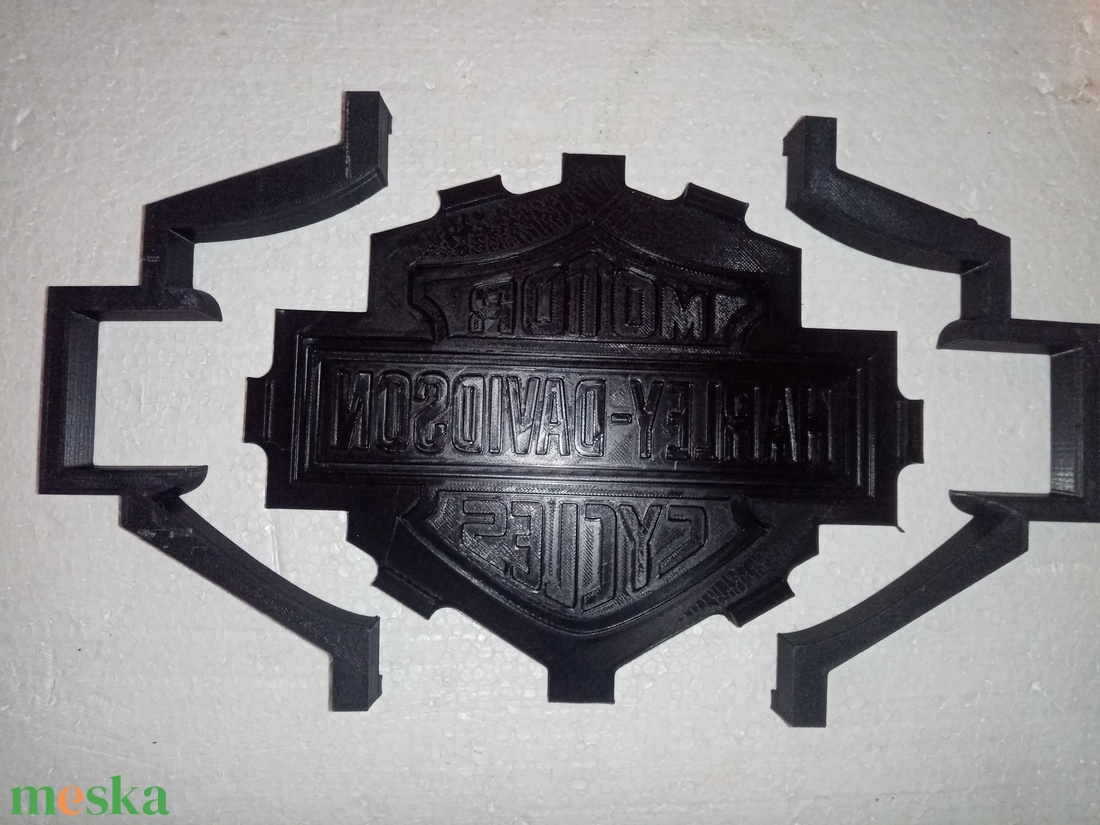  Harley Davidson falidísz öntőforma fájlok 3D nyomtatáshoz - otthon & életmód - dekoráció - kép & falikép - 3d képek - Meska.hu