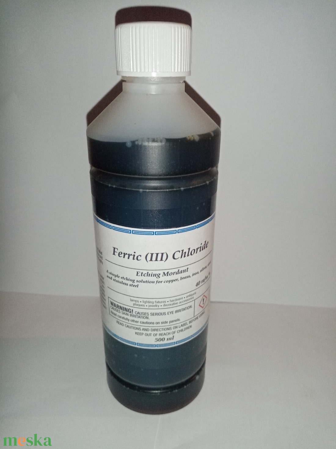 Vasklorid ,  Ferric (III)Chloride, fém maratószer, etching mordant 500 ml - kellékek & szerszámok - festék - patina - Meska.hu