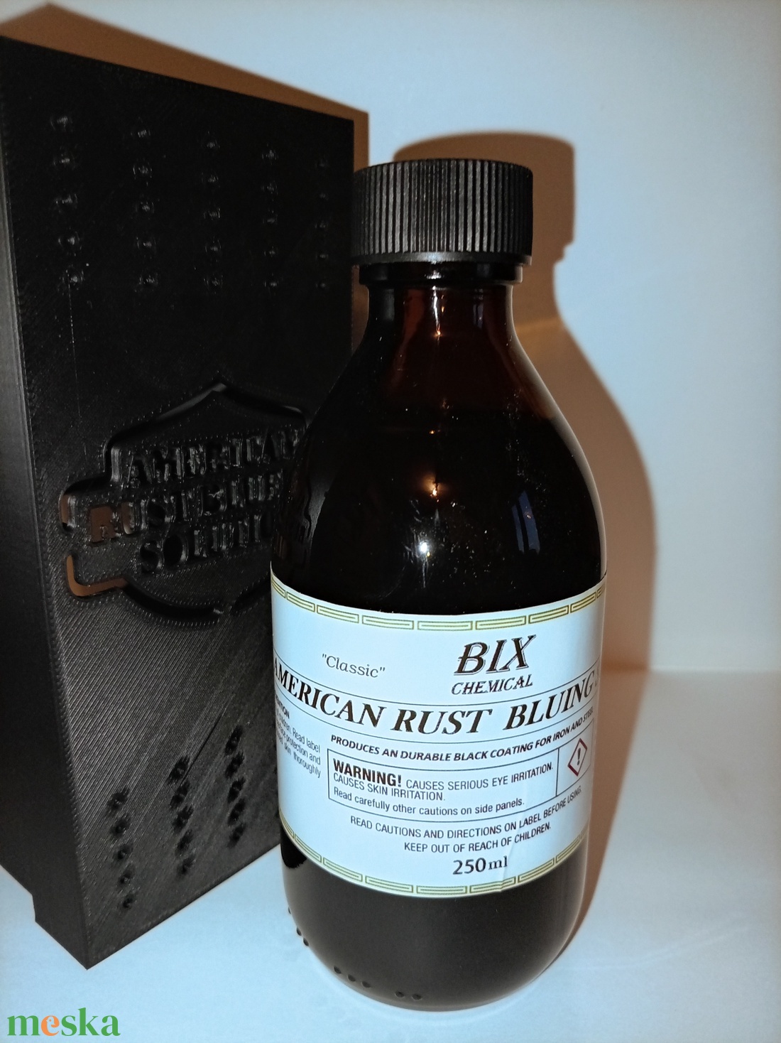 Acél barnító szer, American Rust Blueing Solution 250 ml, dobozban - kellékek & szerszámok - festék - patina - Meska.hu