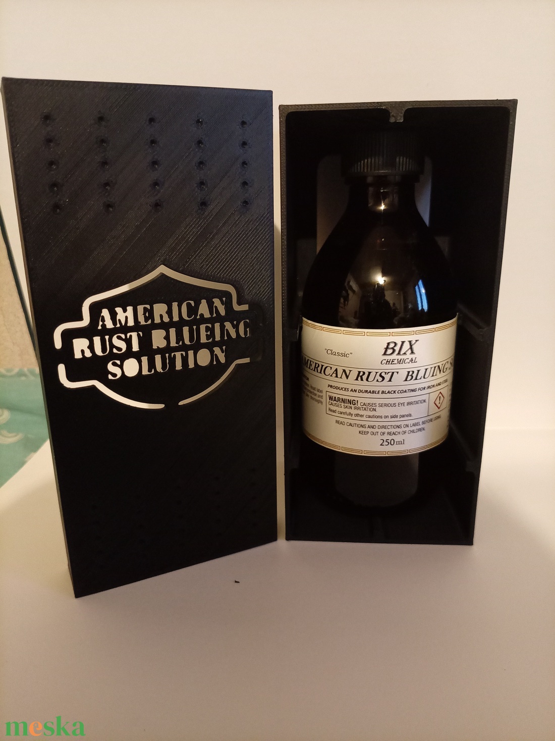 Acél barnító szer, American Rust Blueing Solution 250 ml, dobozban - kellékek & szerszámok - festék - patina - Meska.hu