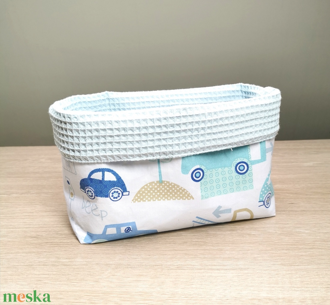 Textil asztali tároló babaszobába kék autós - otthon & életmód - tárolás & rendszerezés - tárolókosár - Meska.hu Textil asztali tároló babaszobába kék autós - otthon & életmód - tárolás & rendszerezés - tárolókosár - Meska.hu