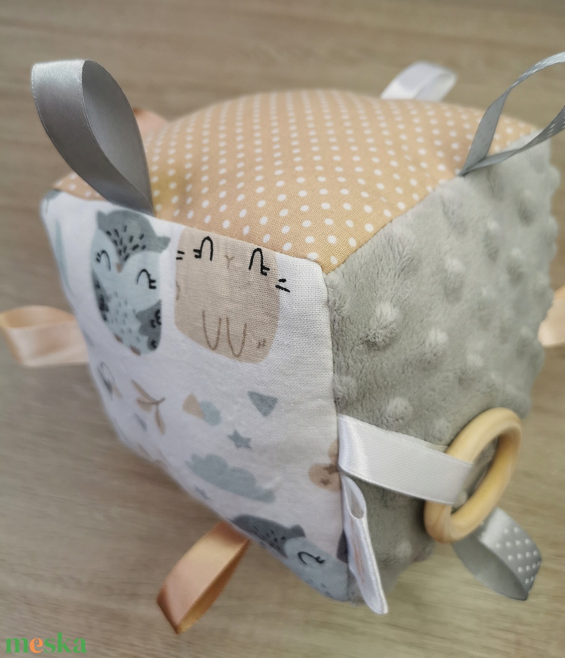 Babakocka Szürke bézs bagoly nyuszi - szürke minky-vel UNISEX - játék & sport - 3 éves kor alattiaknak - babakocka - Meska.hu Babakocka Szürke bézs bagoly nyuszi - szürke minky-vel UNISEX - játék & sport - 3 éves kor alattiaknak - babakocka - Meska.hu