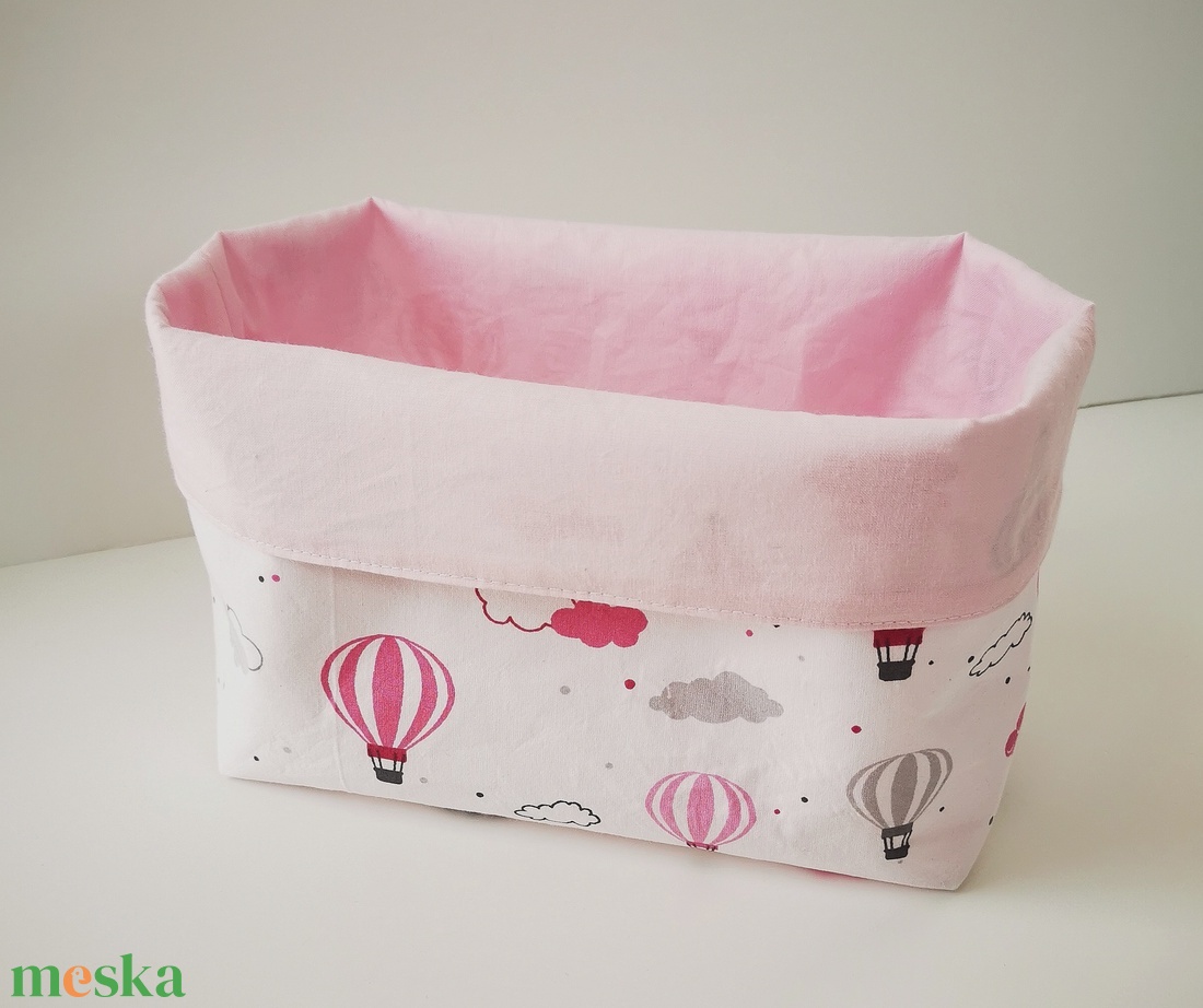 Textil asztali tároló babaszobába - Rózsaszín hőlégballonos - otthon & életmód - tárolás & rendszerezés - tárolókosár - Meska.hu Textil asztali tároló babaszobába - Rózsaszín hőlégballonos - otthon & életmód - tárolás & rendszerezés - tárolókosár - Meska.hu