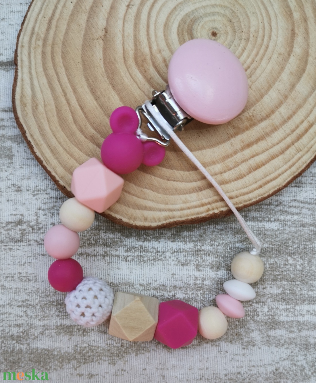 Cumilánc - Pink Mickey - játék & sport - 3 éves kor alattiaknak - cumilánc - Meska.hu Cumilánc - Pink Mickey - játék & sport - 3 éves kor alattiaknak - cumilánc - Meska.hu