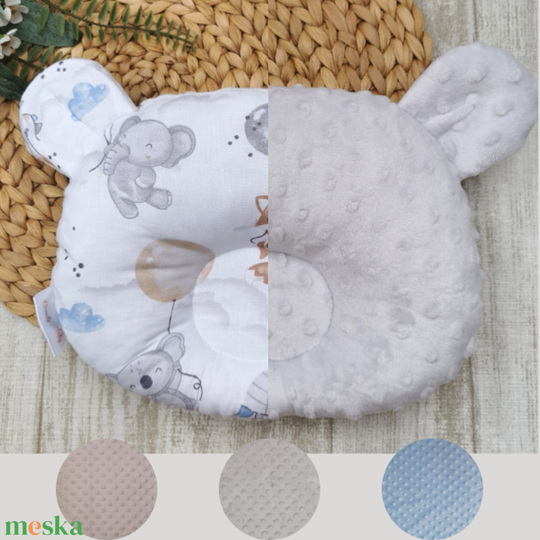 Stabilizáló MACI párna - Elefánt, róka, koala lufival - világos szürke minkyvel - otthon & életmód - babaszoba, gyerekszoba - gyerek díszpárna - Meska.hu Stabilizáló MACI párna - Elefánt, róka, koala lufival - világos szürke minkyvel - otthon & életmód - babaszoba, gyerekszoba - gyerek díszpárna - Meska.hu