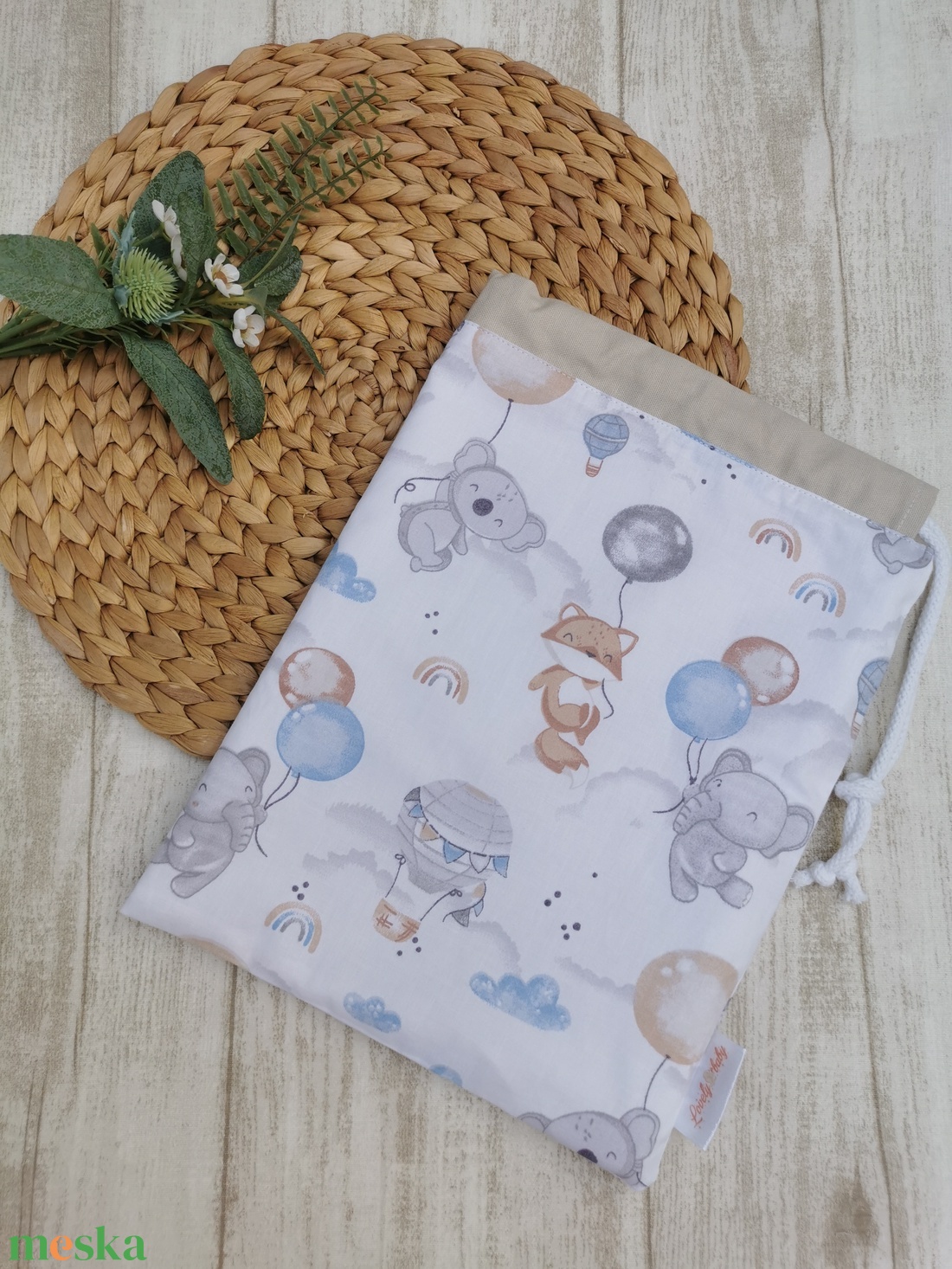 Óvodai Szett 3 db-os - Ruhazsák, tornazsák és tisztasági zsák Elefánt, róka, koala lufival- beige UNISEX - játék & sport - ovis felszerelés - ovis szett - Meska.hu Óvodai Szett 3 db-os - Ruhazsák, tornazsák és tisztasági zsák Elefánt, róka, koala lufival- beige UNISEX - játék & sport - ovis felszerelés - ovis szett - Meska.hu