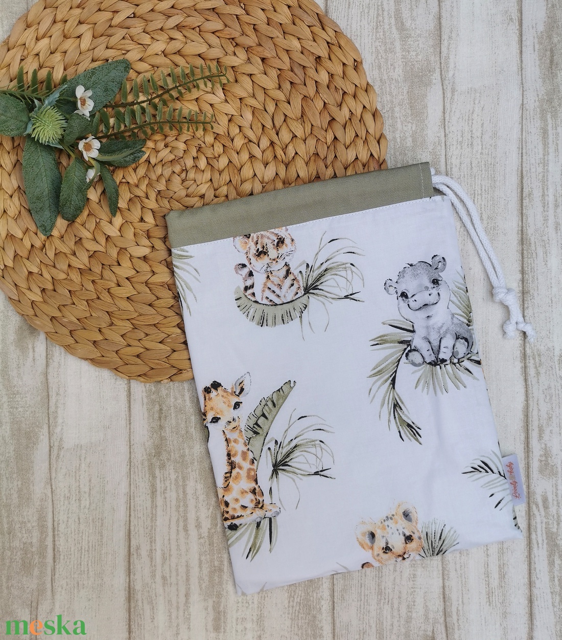 Ovis tisztasági zsák - kölyök vadállatos- zsálya - játék & sport - ovis felszerelés - tisztasági csomag - Meska.hu