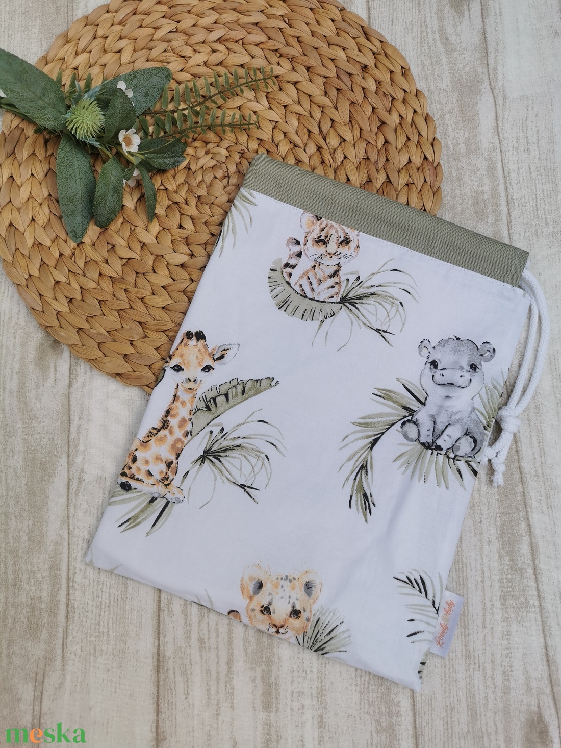 Ovis tisztasági zsák - kölyök vadállatos- zsálya - játék & sport - ovis felszerelés - tisztasági csomag - Meska.hu