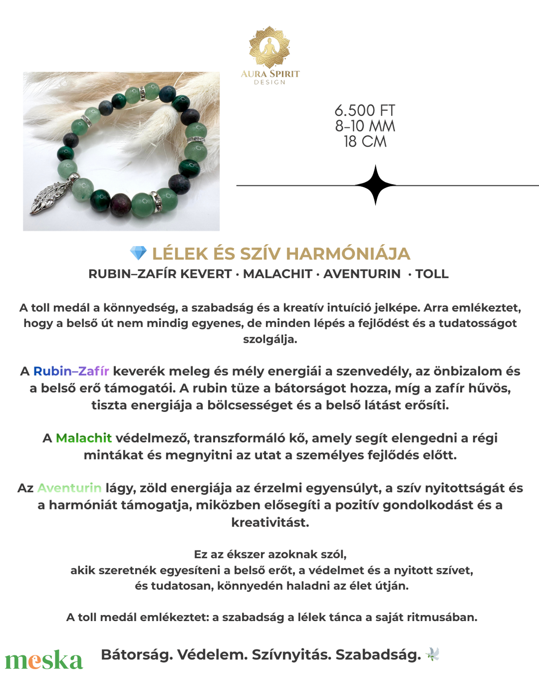 rubin/zafir -malachit-aventurin  - otthon & életmód - dekoráció - spiritualitás - ásványok - Meska.hu