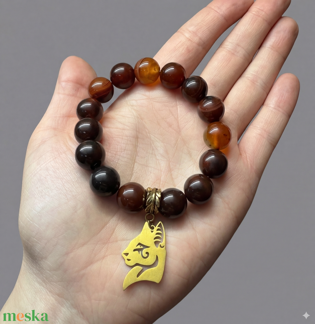 Corneol karkötő  - otthon & életmód - dekoráció - spiritualitás - ásványok - Meska.hu