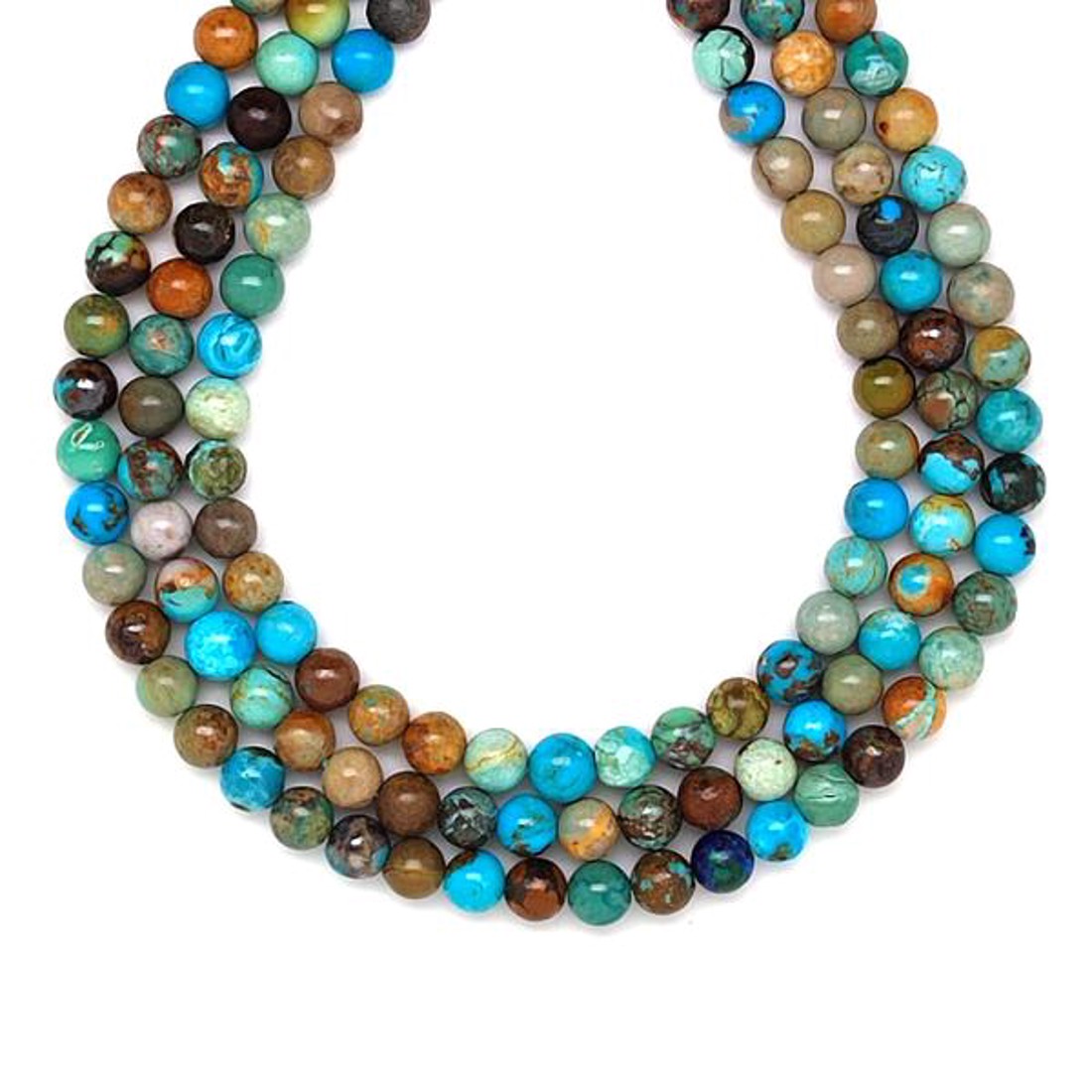 Türkiz golyó 8-9mm  ékszerkészítő alapanyag (füzér) - kellékek & szerszámok - ásvány alapanyag - ásványfüzér - Meska.hu