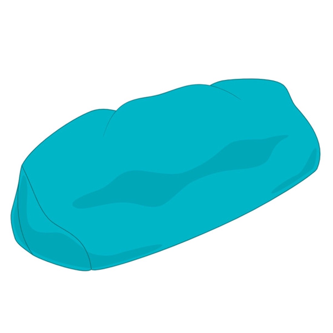 Türkiz Relax Babzsák Kanapé Huzat - otthon & életmód - bútor - babzsák - babzsák huzat - Meska.hu