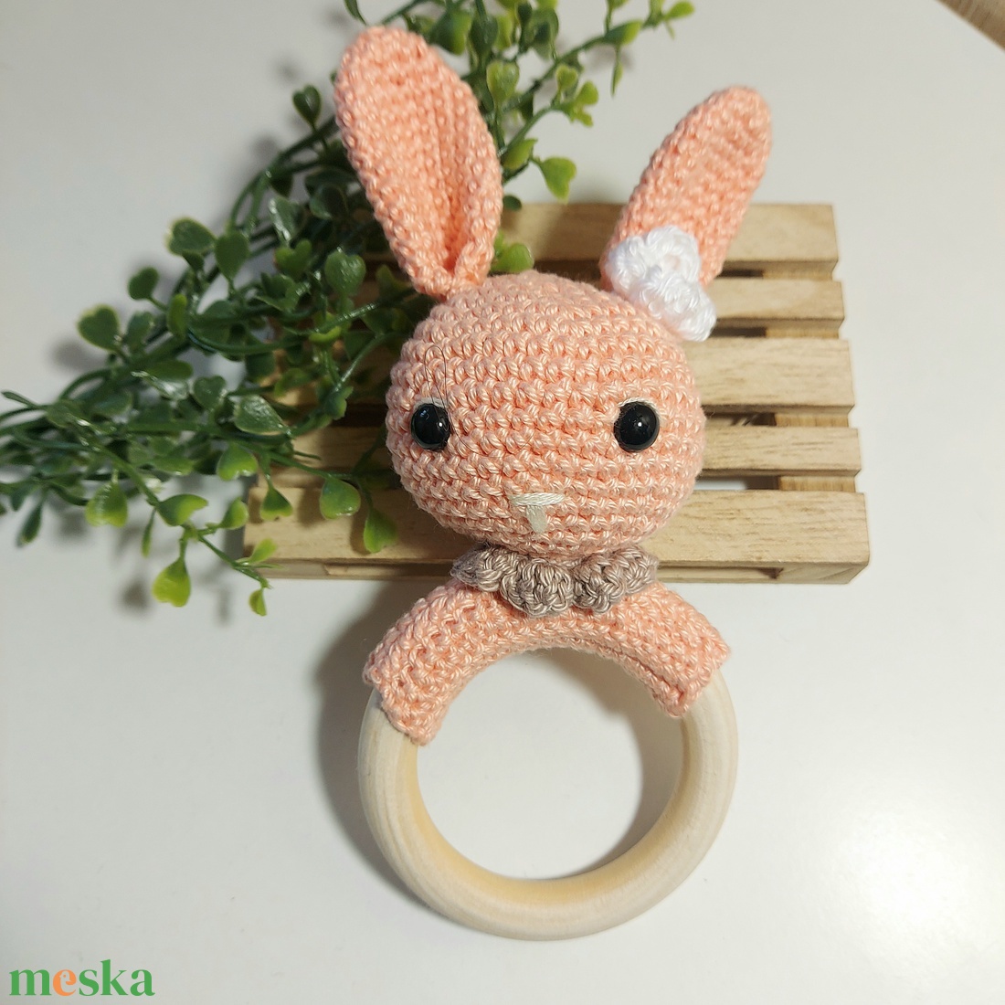 Horgoló szett - Horgolótűvel - DIY - Csináld magad - Nyuszis Csörgő - diy (csináld magad) - egységcsomag - Meska.hu