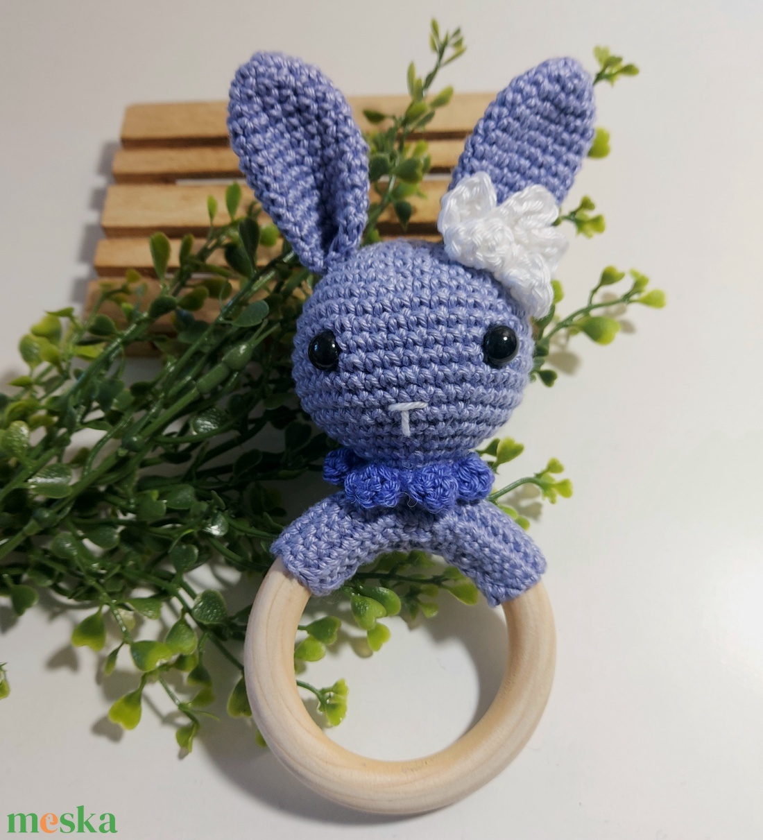 Horgoló szett - Horgolótűvel - DIY - Csináld magad - Nyuszis Csörgő - diy (csináld magad) - egységcsomag - Meska.hu