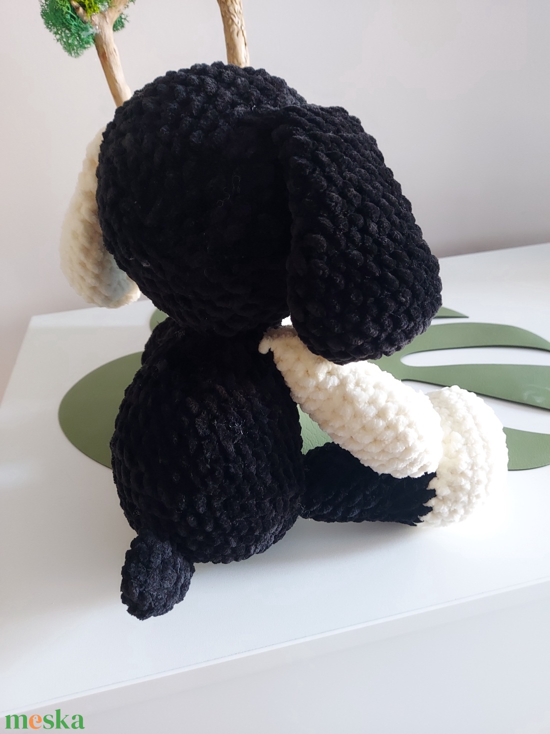 Horgolt Fekete - Fehér Kutya Amigurumi - játék & sport - plüssállat & játékfigura - kutya - Meska.hu Horgolt Fekete - Fehér Kutya Amigurumi - játék & sport - plüssállat & játékfigura - kutya - Meska.hu
