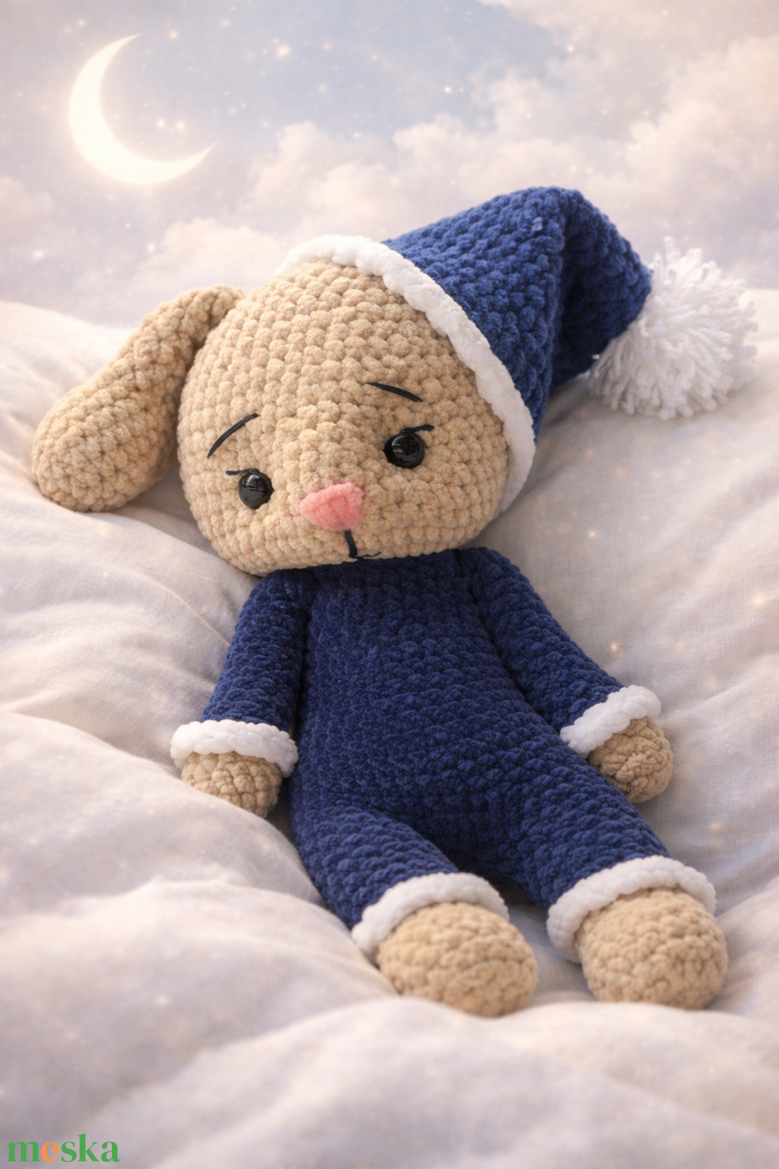 Pizsis nyuszi - baba - mama - baba játékok - szundikendő, alvóka - Meska.hu