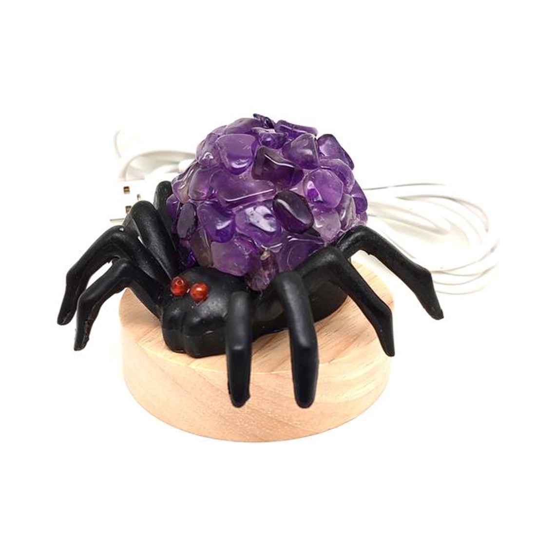 Ametiszt pók lámpa USB 7 cm  természetes ásvány hangulatlámpa -  - Meska.hu Ametiszt pók lámpa USB 7 cm  természetes ásvány hangulatlámpa -  - Meska.hu