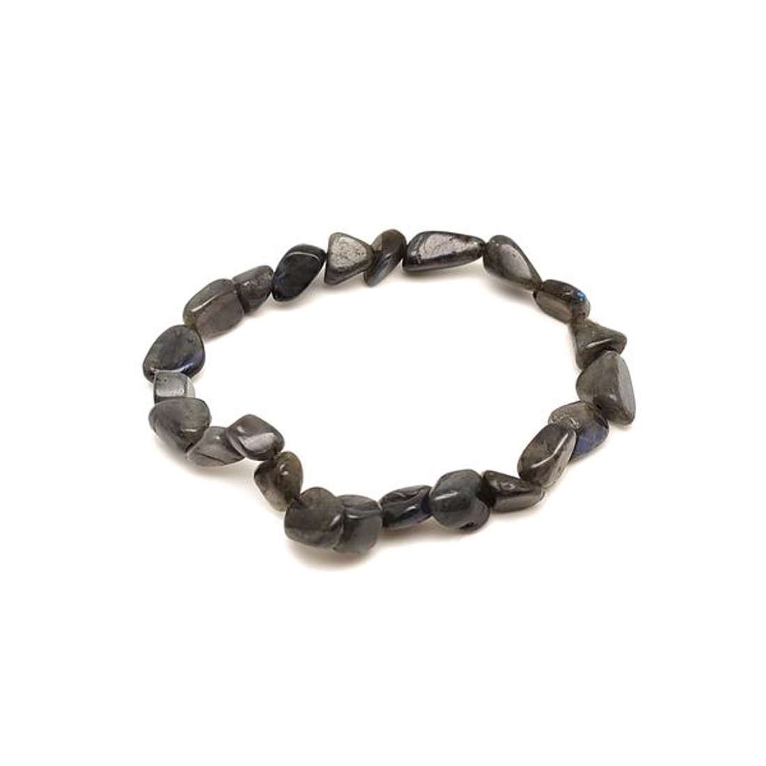 Labradorit sötét pebble karkötő 6-10mm - ékszer - karkötő - ásványkarkötő - Meska.hu
