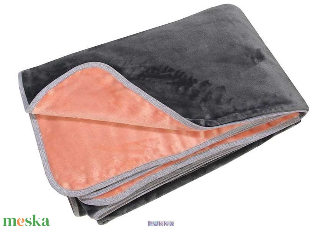 Flanel Fleece duplarétegű takaró barack-szürke - otthon & életmód - lakástextil - felnőtt takaró, pléd - Meska.hu Flanel Fleece duplarétegű takaró barack-szürke - otthon & életmód - lakástextil - felnőtt takaró, pléd - Meska.hu