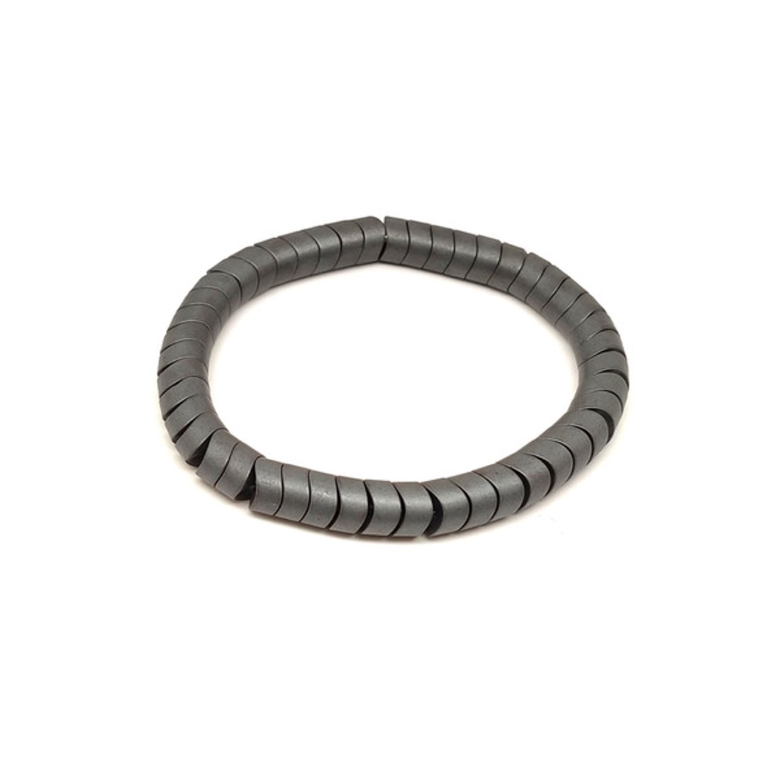 Hematit matt hullámkorong karkötő 8x6mm Vasköd - ékszer - karkötő - ásványkarkötő - Meska.hu