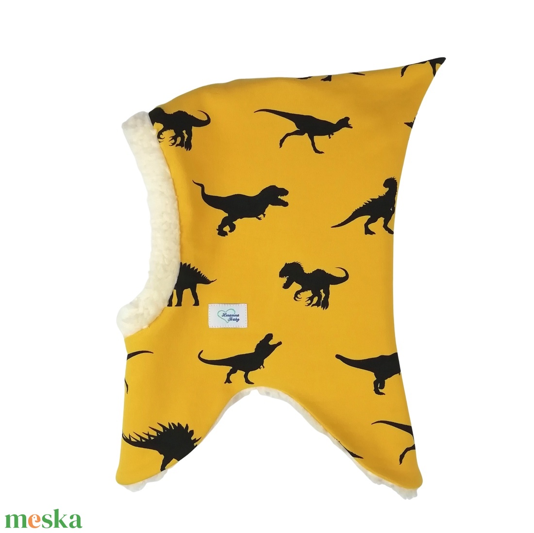 Téli űrhajós gyerek sapka, mustársárga, dínó mintás, LuannaBaby  - ruha & divat - sál, sapka, kendő - sapka - Meska.hu Téli űrhajós gyerek sapka, mustársárga, dínó mintás, LuannaBaby  - ruha & divat - sál, sapka, kendő - sapka - Meska.hu