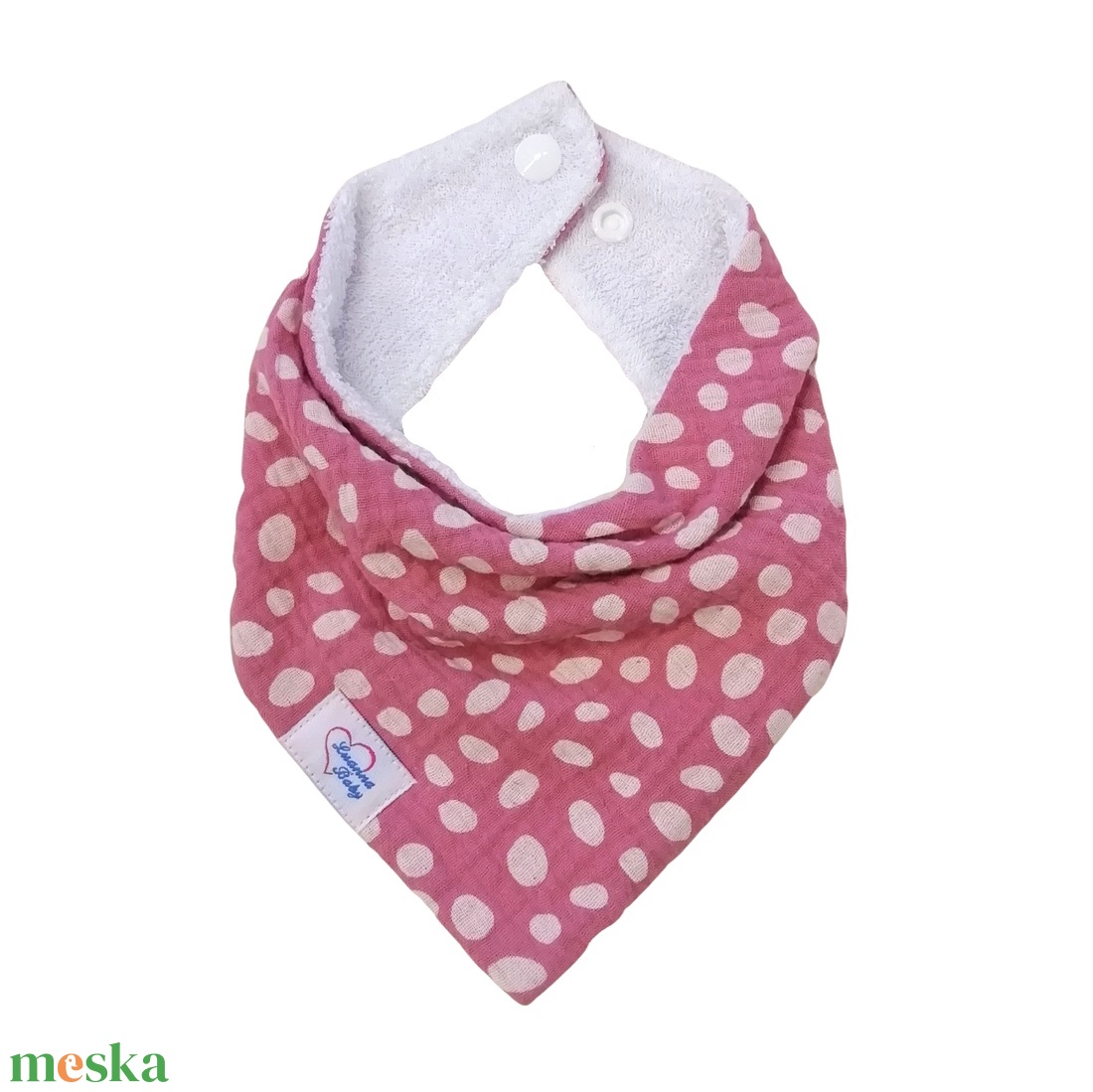 Nyálkendő, vízhatlan, foltok, pink - ruha & divat - babaruha & gyerekruha - előke & nyálkendő - Meska.hu Nyálkendő, vízhatlan, foltok, pink - ruha & divat - babaruha & gyerekruha - előke & nyálkendő - Meska.hu