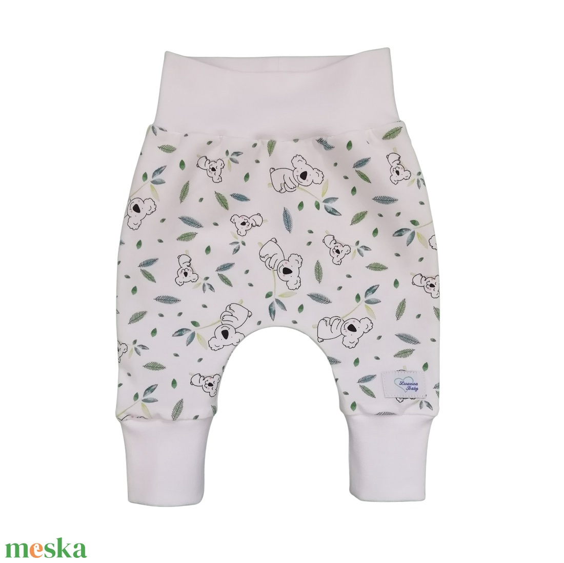 Pamut koala mintás baba nadrág  - ruha & divat - babaruha & gyerekruha - nadrág - Meska.hu