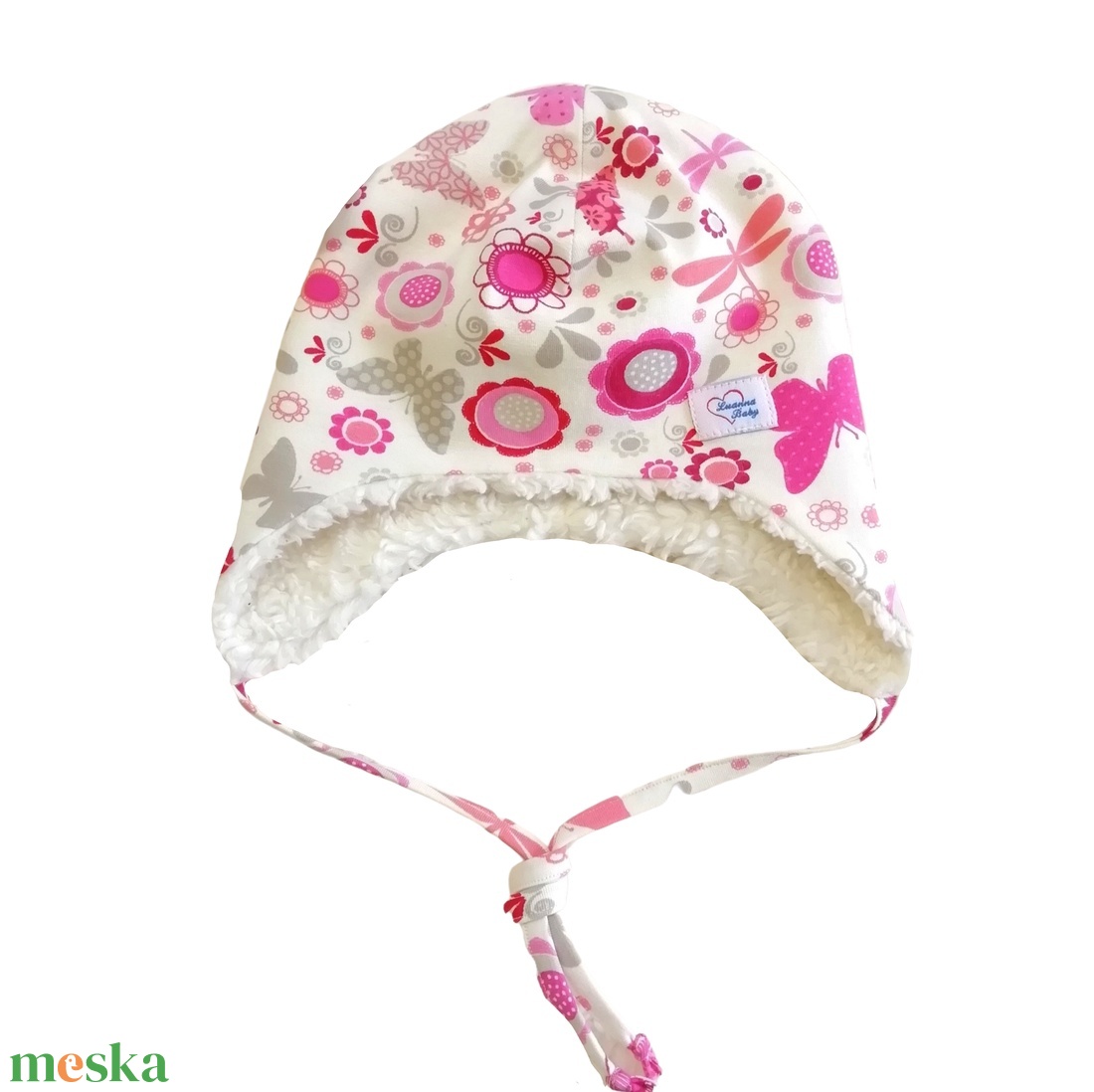 Téli gyerek sapka, kötős, pink pillangók, krém - ruha & divat - babaruha & gyerekruha - babasapka - Meska.hu Téli gyerek sapka, kötős, pink pillangók, krém - ruha & divat - babaruha & gyerekruha - babasapka - Meska.hu