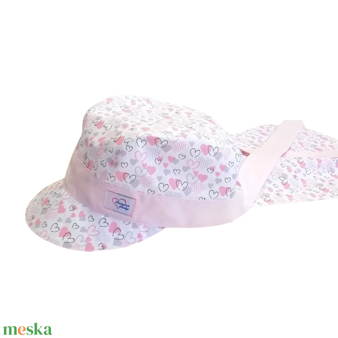 Nyári baba sapka, apró szívek - ruha & divat - babaruha & gyerekruha - babasapka - Meska.hu Nyári baba sapka, apró szívek - ruha & divat - babaruha & gyerekruha - babasapka - Meska.hu