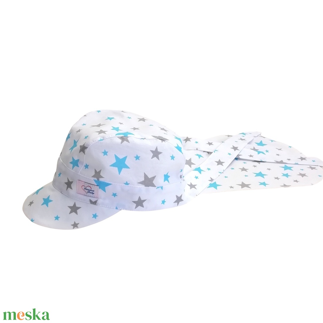 Nyári baba sapka, kék és szürke csillagok - ruha & divat - babaruha & gyerekruha - babasapka - Meska.hu Nyári baba sapka, kék és szürke csillagok - ruha & divat - babaruha & gyerekruha - babasapka - Meska.hu