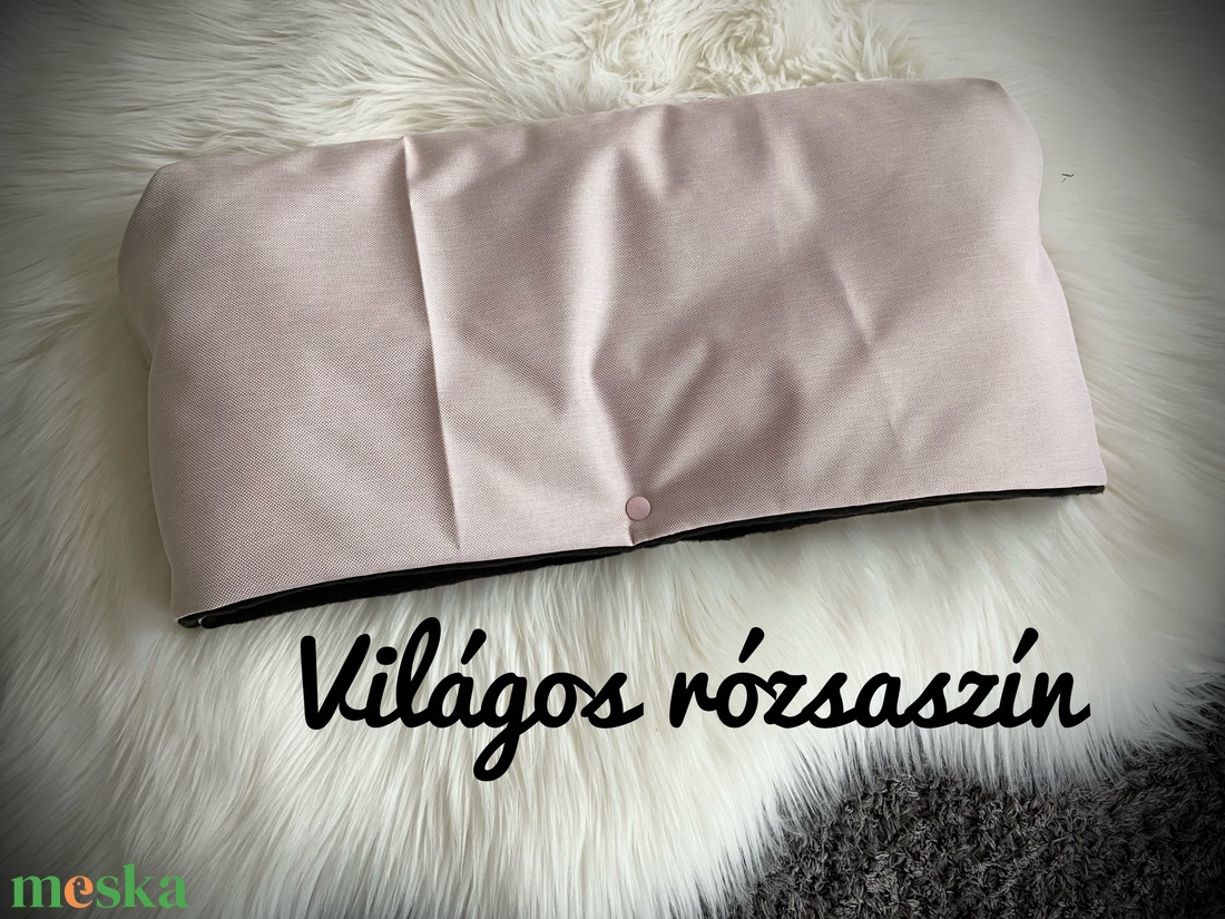 Babakocsi kézmelegítő /világos rózsaszín/ - baba - mama - babaruházat - baba hálózsák, bundazsák - Meska.hu
