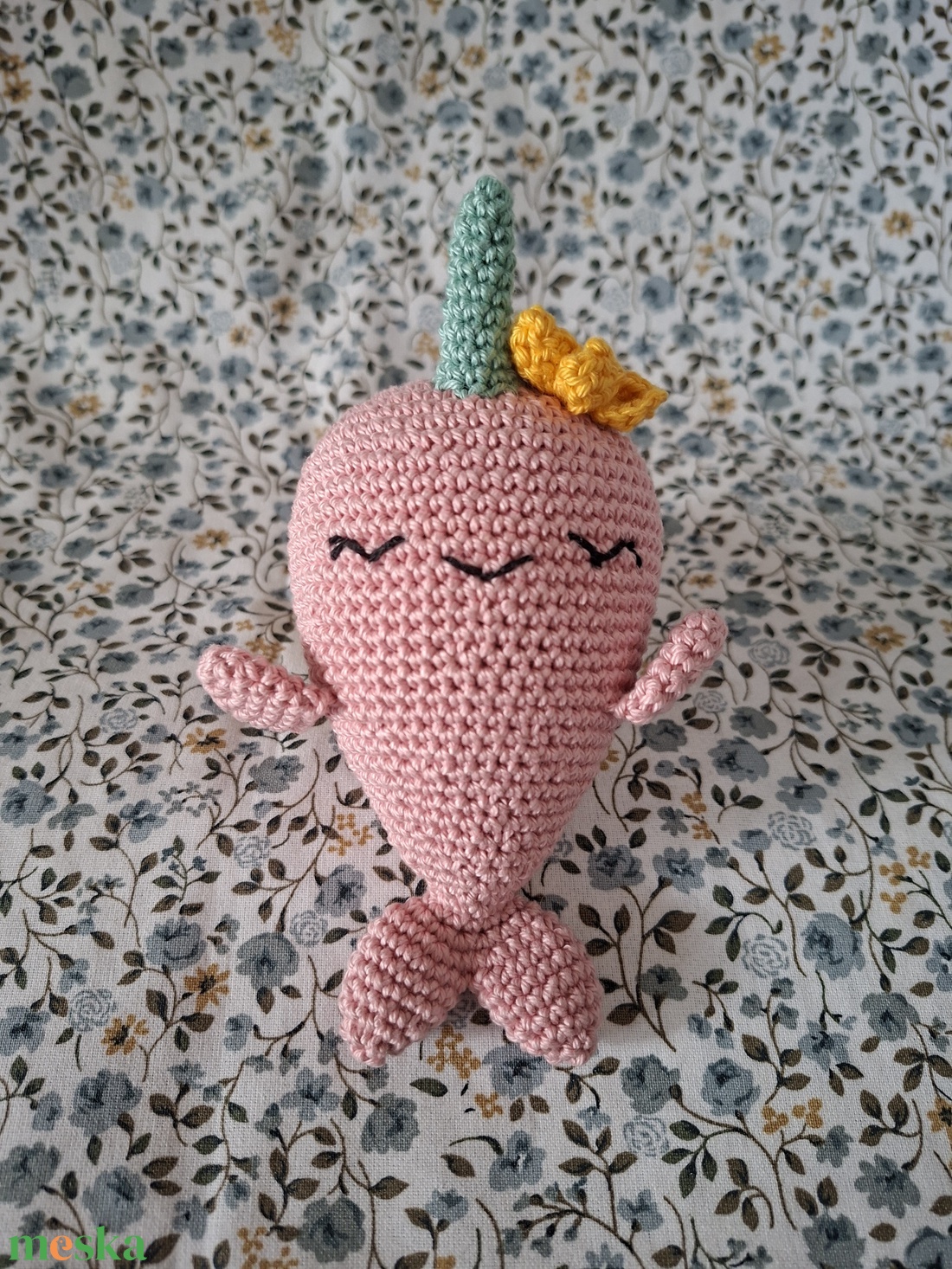 Nelli a narvál - játék & sport - plüssállat & játékfigura - hal - Meska.hu