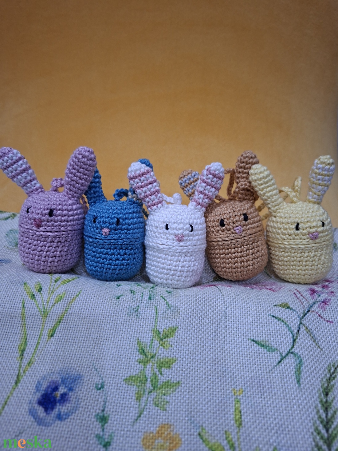 Horgolt nyuszika - otthon & életmód - dekoráció - húsvéti asztaldíszek - Meska.hu