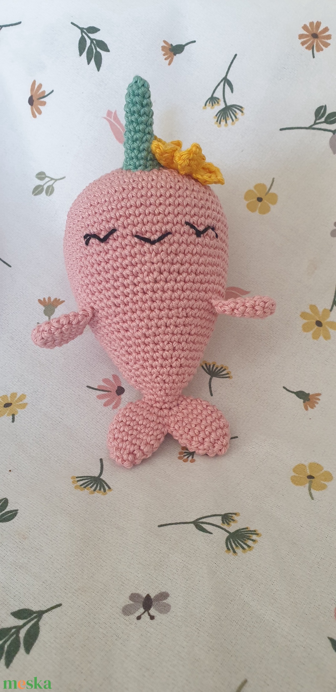 Nelli a narvál - baba - mama - baba játékok - szundikendő, alvóka - Meska.hu