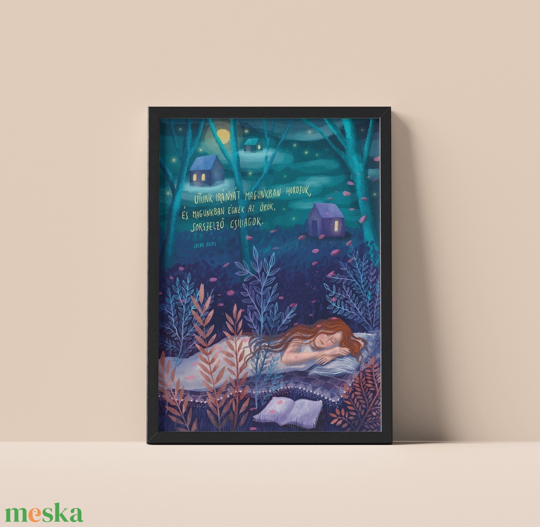 Illusztráció - Szerb Antal idézettel  - művészet - grafika & illusztráció - digitális - Meska.hu