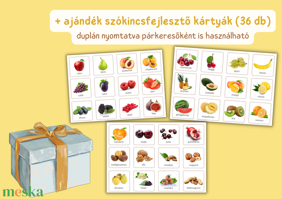Gyümölcsös kártyák (nyomtatható) - játék & sport - készségfejlesztő és logikai játék - oktató játékok - Meska.hu Gyümölcsös kártyák (nyomtatható) - játék & sport - készségfejlesztő és logikai játék - oktató játékok - Meska.hu