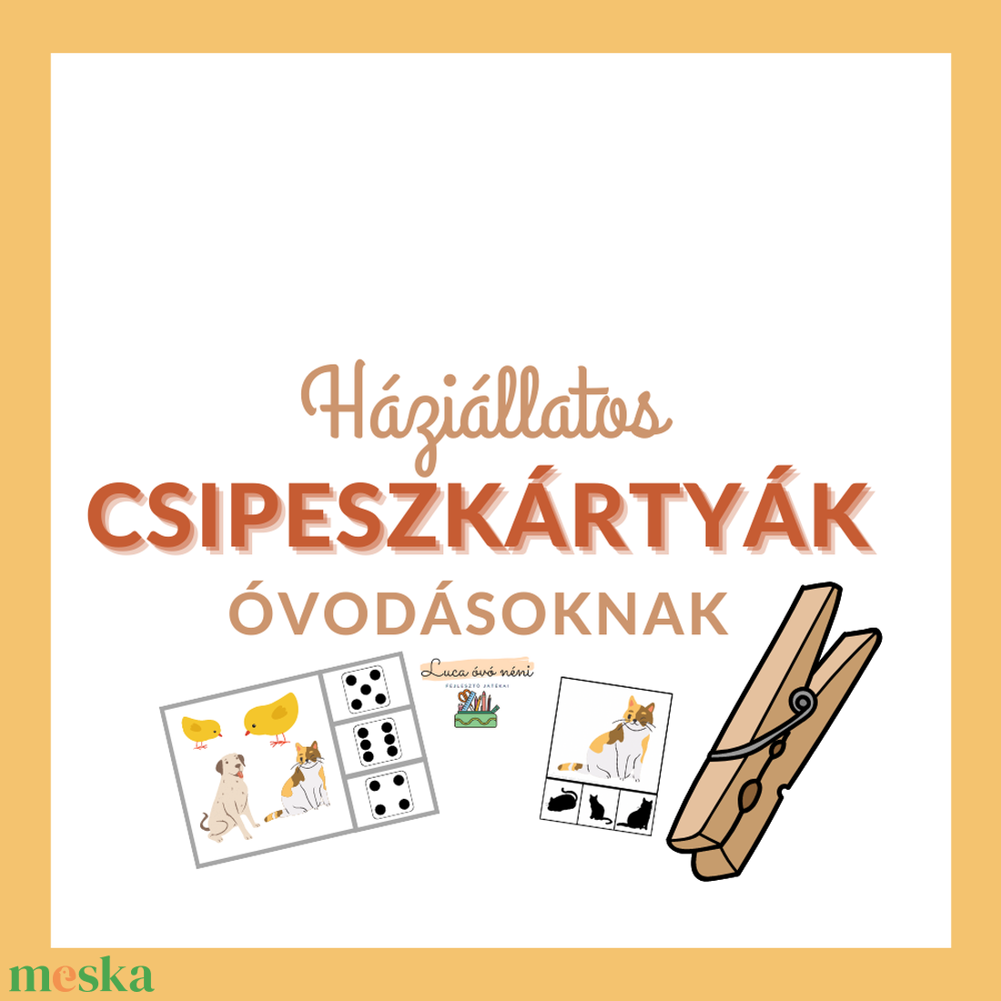 Háziállatos csipeszkártyák (nyomtatható) - játék & sport - készségfejlesztő és logikai játék - oktató játékok - Meska.hu Háziállatos csipeszkártyák (nyomtatható) - játék & sport - készségfejlesztő és logikai játék - oktató játékok - Meska.hu