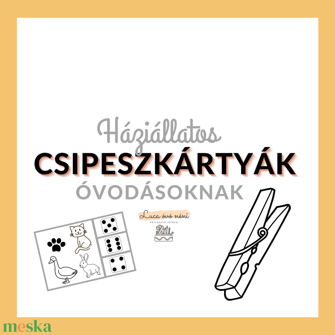 Háziállatos csipeszkártyák, fekete-fehér (nyomtatható) - játék & sport - készségfejlesztő és logikai játék - oktató játékok - Meska.hu Háziállatos csipeszkártyák, fekete-fehér (nyomtatható) - játék & sport - készségfejlesztő és logikai játék - oktató játékok - Meska.hu