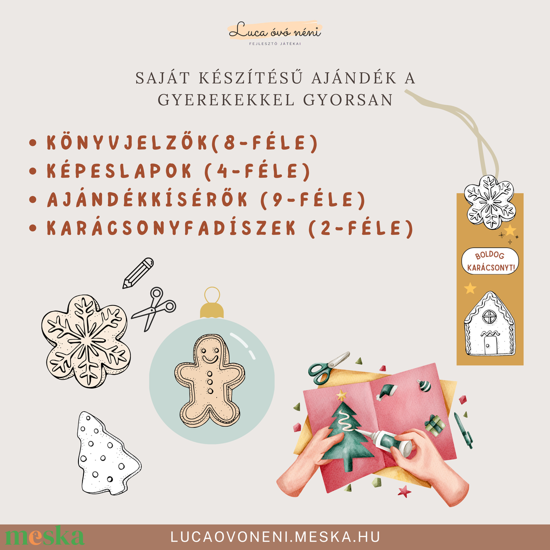 Karácsonyi alkotós csomag (nyomtatható PDF) - - Meska.hu Karácsonyi alkotós csomag (nyomtatható PDF) - - Meska.hu