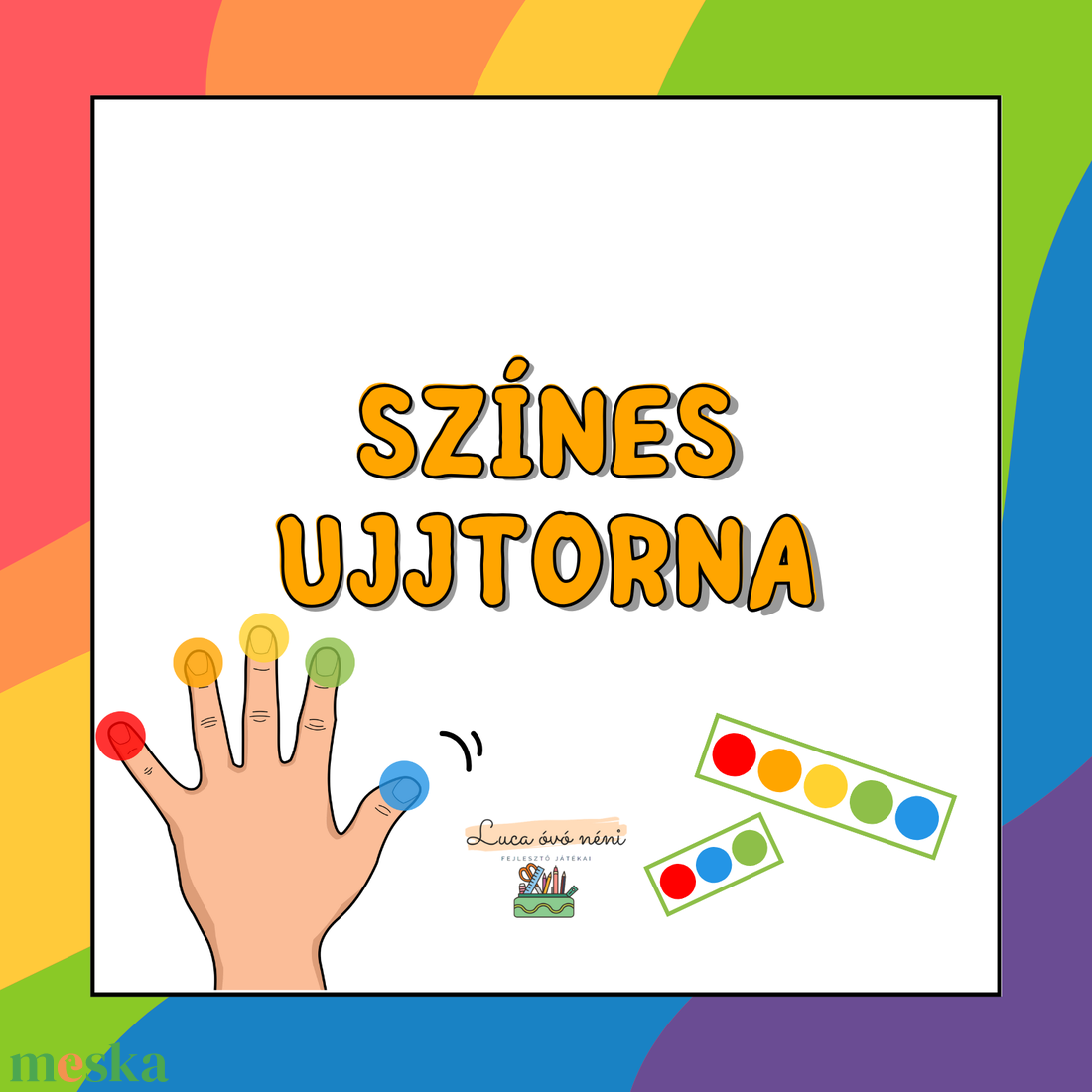 Színes ujjtorna (nyomtatható) - játék & sport - készségfejlesztő és logikai játék - oktató játékok - Meska.hu Színes ujjtorna (nyomtatható) - játék & sport - készségfejlesztő és logikai játék - oktató játékok - Meska.hu