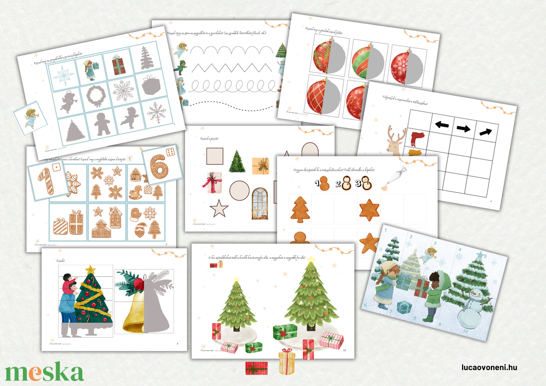 Adventi (karácsonyi) csendeskönyv (nyomtatható) - játék & sport - készségfejlesztő és logikai játék - oktató játékok - Meska.hu Adventi (karácsonyi) csendeskönyv (nyomtatható) - játék & sport - készségfejlesztő és logikai játék - oktató játékok - Meska.hu