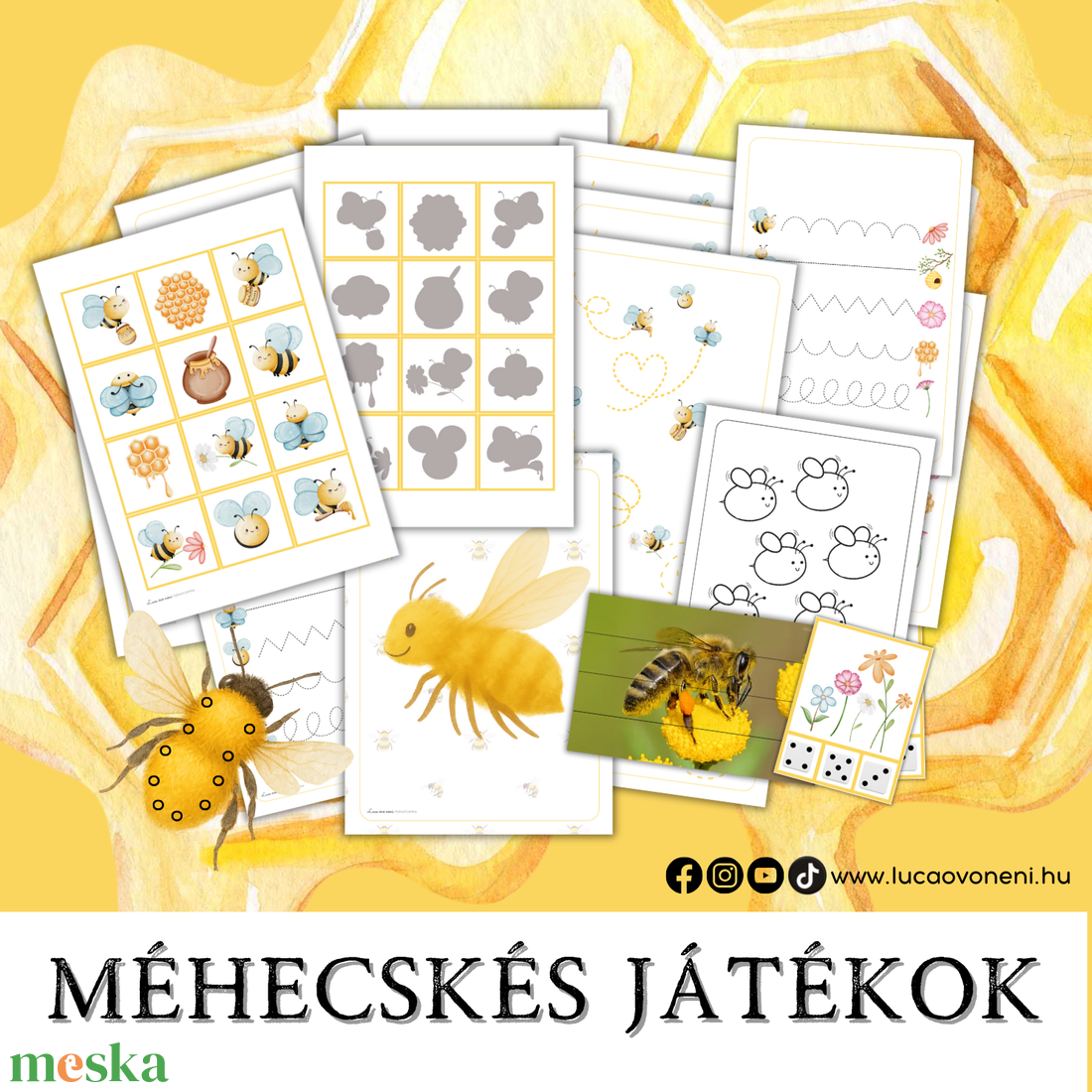 Méhecskés fejlesztő játékok (pdf) - játék & sport - készségfejlesztő és logikai játék - oktató játékok - Meska.hu Méhecskés fejlesztő játékok (pdf) - játék & sport - készségfejlesztő és logikai játék - oktató játékok - Meska.hu