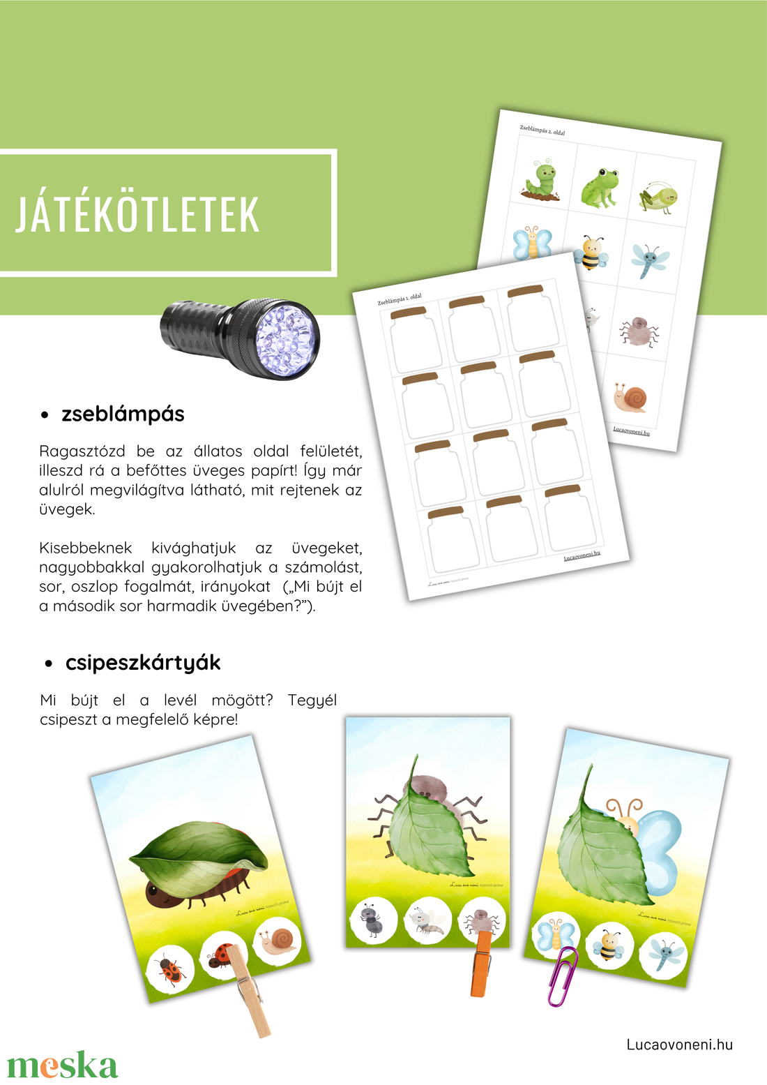 Méhecskés fejlesztő játékok (pdf) - játék & sport - készségfejlesztő és logikai játék - oktató játékok - Meska.hu Méhecskés fejlesztő játékok (pdf) - játék & sport - készségfejlesztő és logikai játék - oktató játékok - Meska.hu