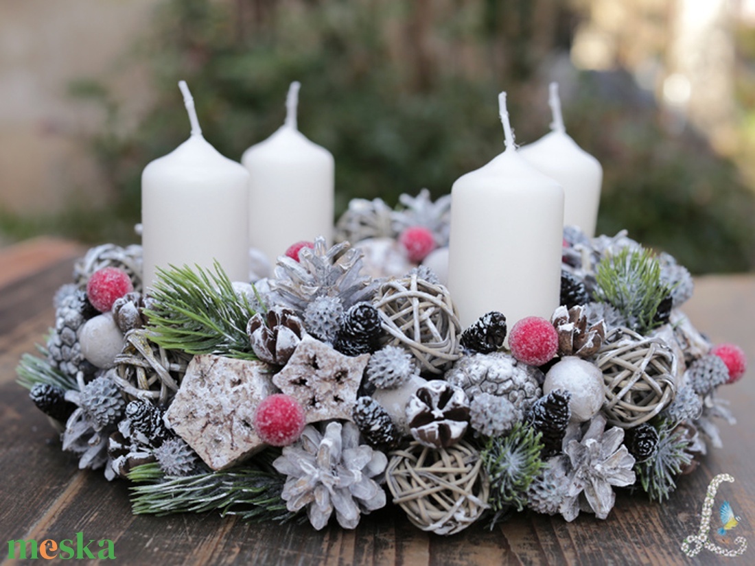 Adventi koszorú 20cm - otthon & életmód - dekoráció - asztal és polc dekoráció - asztaldísz - Meska.hu Adventi koszorú 20cm - otthon & életmód - dekoráció - asztal és polc dekoráció - asztaldísz - Meska.hu