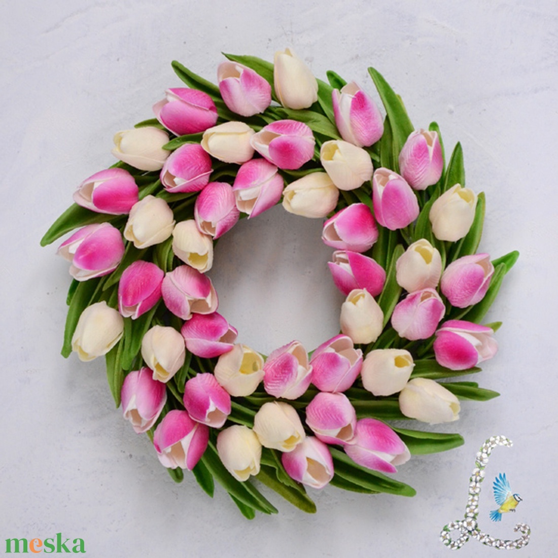 Tulipánkoszorú (rózsaszín-krém) - otthon & életmód - dekoráció - ajtó- és ablak dekoráció - ajtódísz & kopogtató - Meska.hu Tulipánkoszorú (rózsaszín-krém) - otthon & életmód - dekoráció - ajtó- és ablak dekoráció - ajtódísz & kopogtató - Meska.hu