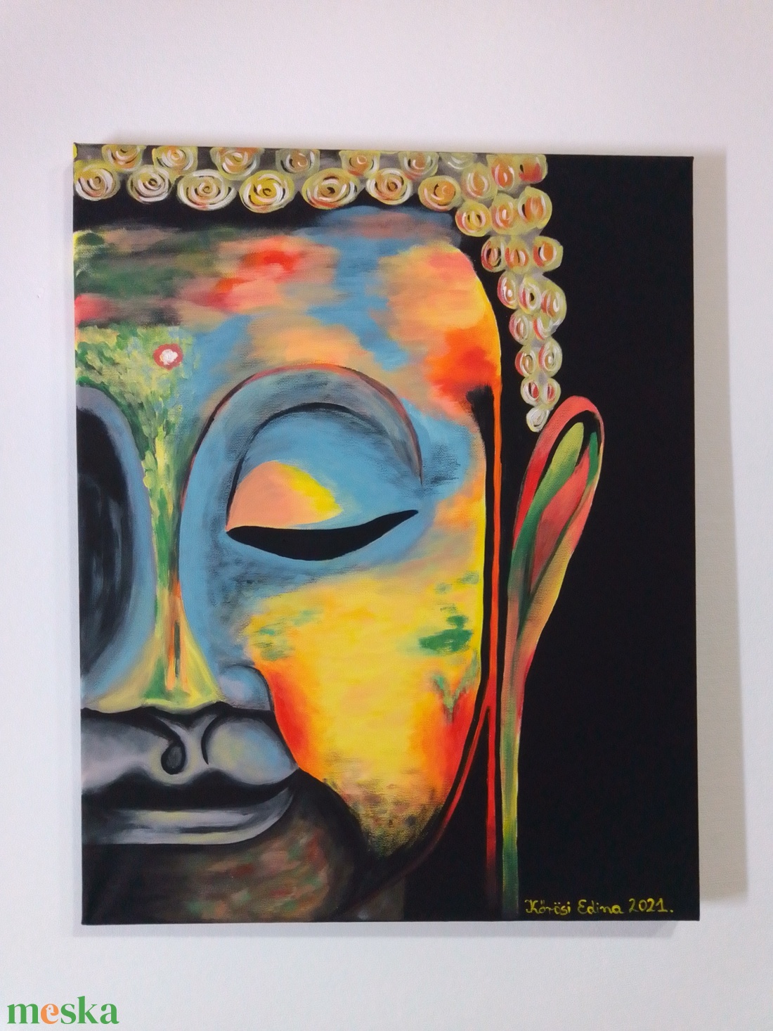 Festmény : Buddha - művészet - festmény - akril - Meska.hu Festmény : Buddha - művészet - festmény - akril - Meska.hu